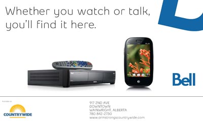 armstrongs countrywide bell mobile bell satellite TV